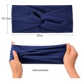 thumbnail image 4 of 10 PCS Women Headbands African Wide Hair Wrap Extra Turban Head Bands for Lady Large Sport Workout Stretch Non-slip Big Hair Bands Running Sweat Hair Wraps Hair Accessories - Style:Style 1;, 4 of 6