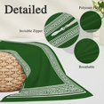 thumbnail image 3 of Green Greek Key Standard Pillow Covers, Geometric Greece Ancient Farmhouse Geo Soft Throw Pillow Cases with Invisible Zipper, Decorative Pillowcase Pillows Protectors for Sofa Bed Chair 20"x26", 3 of 9