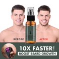 thumbnail image 4 of Aceite para el crecimiento de la barba de los hombres con Kit de rodillo potenciador nutritivo barba aceite Spray Anti pérdida de cabello mantenimiento esencia Spray, 4 of 5