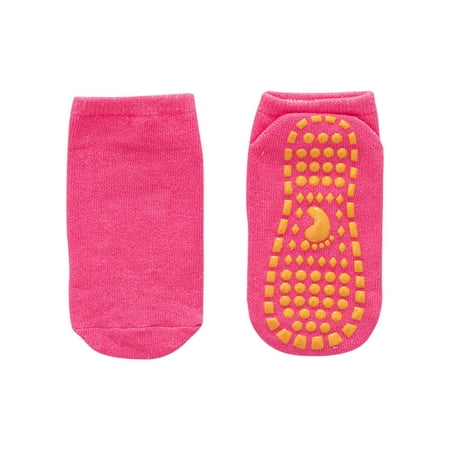 Odeerbi Non-Slip Slipper Socks for Baby Infant Boys Girls Cotton Prewalker Walking Shoes Yoga Crew Ankle Socks Kids Summer Comfort Mid Tube Socks Newborn Slip Socks