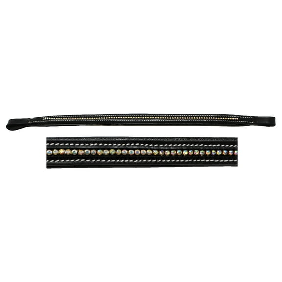 Horse English Equestrian Padded Leather Replacement Bridle Browband 80998AB