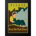 thumbnail image 2 of Clough, Stanley Thomas 13x18 Black Modern Framed Museum Art Print Titled - Please Keep the Park Clean, 1938, 2 of 5