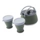 thumbnail image 5 of Hervidor de agua plegable y 2 tazas de agua caldera de agua al aire libre hervidor de agua 1.5l maker de té utensilios de cocina para mochilero de, 5 of 8