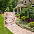 thumbnail image 2 of Yayeee Garden Flag 12" x 18" Double Sided Outdoor Yard Lawn Holiday Decorations, Pastel Pink Halloween, 2 of 6