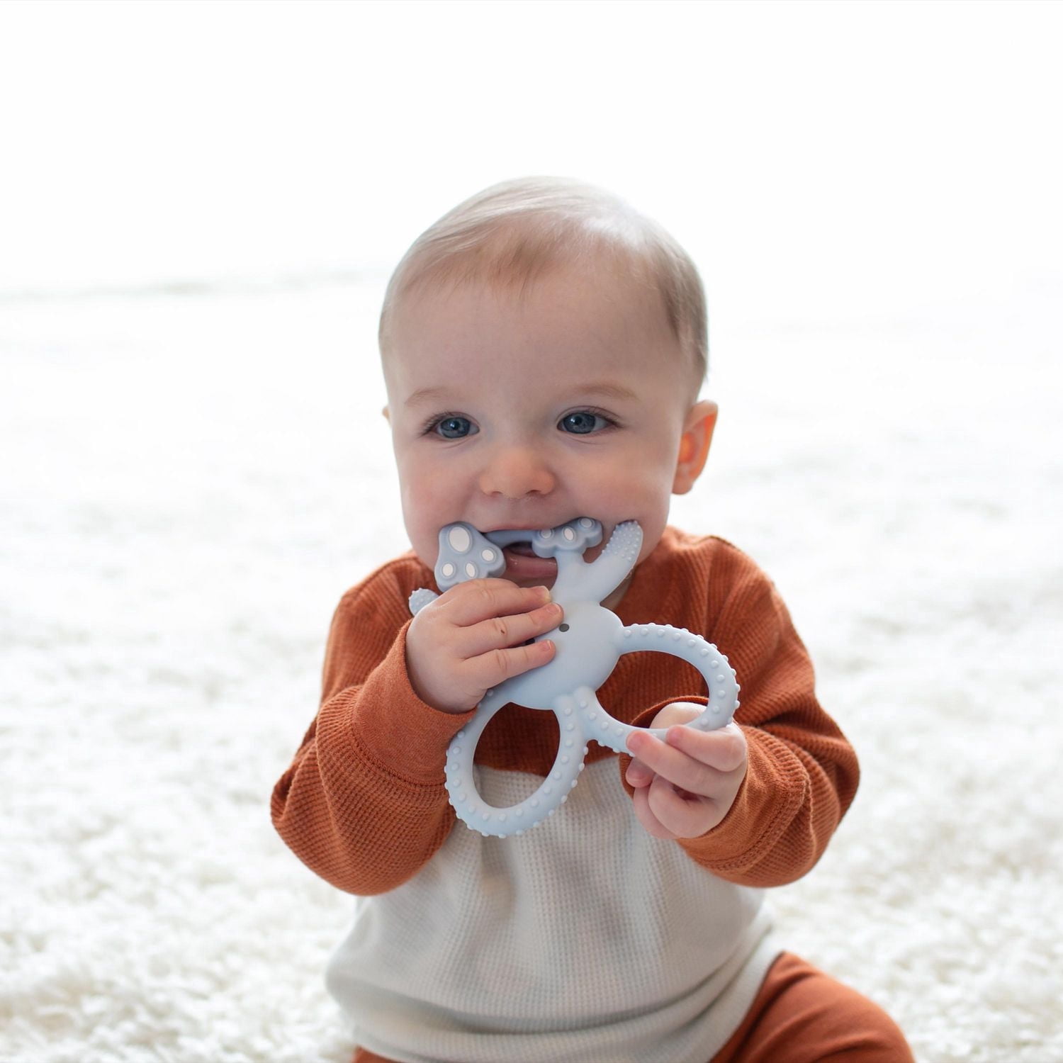 Dr. Brown's Flexees Bunny Long Limbed Silicone Teether Blue