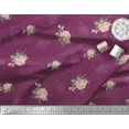 thumbnail image 2 of Soimoi Cotton Duck Fabric Stripe,Leaves & Rose Floral Fabric Prints By Yard 56 Inch Wide, 2 of 3
