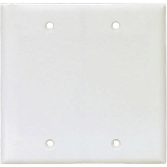 Cooper Wiring PJ23W 2-Gang Blank Box Mount Plate, White