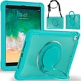 thumbnail image 2 of XYX For iPad 6th 2018/5th Gen 2017 Case 9.7 inch, 360 Rotating Hand Grip, Shoulder Strap, Heavy Duty Drop Protection, Blue, 2 of 7