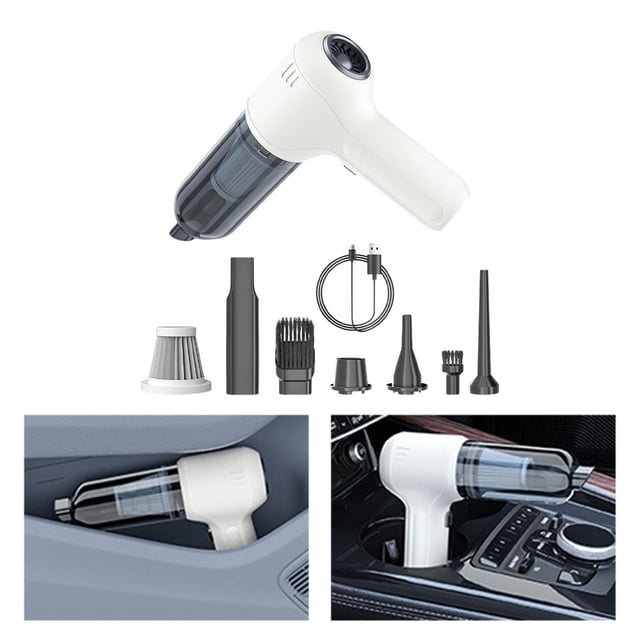 Aspirador de coche perfecl Protable 10000PA blanco Aspirador automotriz de succión potente