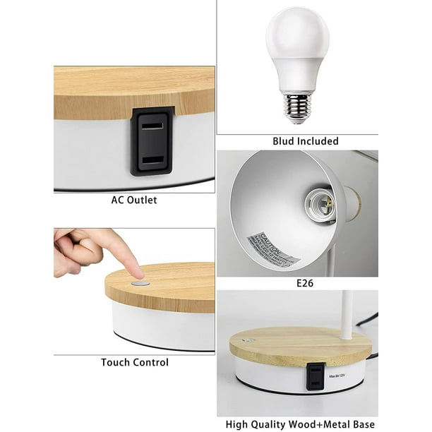 Touch lamp sale light bulbs walmart
