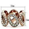 thumbnail image 2 of Brass Ring Top Crystal Aurora Borealis Effect GL232 for Women Style Rose, 2 of 4