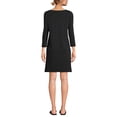 thumbnail image 2 of Lands' End Women's 3/4 Sleeve Boatneck Swim Cover-up Dress, 2 of 6