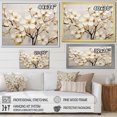 thumbnail image 4 of Designart "Peaceful White Gold Dogwood" Dogwood Floater Framed Canvas Prints, 4 of 5