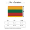 thumbnail image 3 of Lithuanian Flag Throw Blanket Warm Camping Outdoor Light Weight Cozy Blanket for Couch Sofa Bed 40"x30", 3 of 7