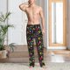 thumbnail image 2 of Balery Colorful Geometric Figures Pantalones de pijama para hombre, pijama ultraligero, pantalón de descanso-3X-Large, 2 of 6