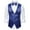 Blue, variant on Fashion Men's Suit Vest Slim Fit Business Wedding Sleeveless Tank Men's Vest