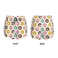 thumbnail image 4 of Disketp Colorful Donuts Print Women's Shorts Workout Shorts for Athletic Gym Running Shorts with Phone Pockets, 4 of 8