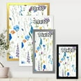 thumbnail image 4 of Designart 'Blue Wildflowers With Leaves I' Traditional Framed Art Print, 4 of 4