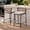 2 beige stools, variant on Crestlive Products Outdoor Bar Stools Set of 2, 26" Counter Height Stackable Modern Patio Bar Chairs with Rattan Back and Metal Frame, for Garden Deck Pool Backyard