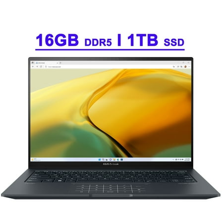 ASUS Zenbook 14X 14.5" Touchscreen OLED Laptop, Intel 14-core i7-13700H, 16GB DDR5, 1TB SSD
