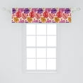 thumbnail image 2 of Ambesonne Monstera Window Valance, Colorful Leaves Motif Art, 42" x 12", Ivory Multicolor, 2 of 3