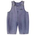 thumbnail image 2 of Gelikeya Easter Outfits for Toddler Girl Baby Easter Outfit Denim Overall Pants for Boys Girls Bunny Romper with Tail Jeans Jumpsuit Blue, 6-12 Months, 2 of 7