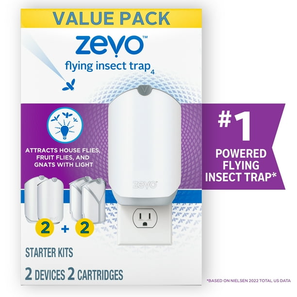 Zevo Flying Insect Trap, Fly Trap (Twin Pack)