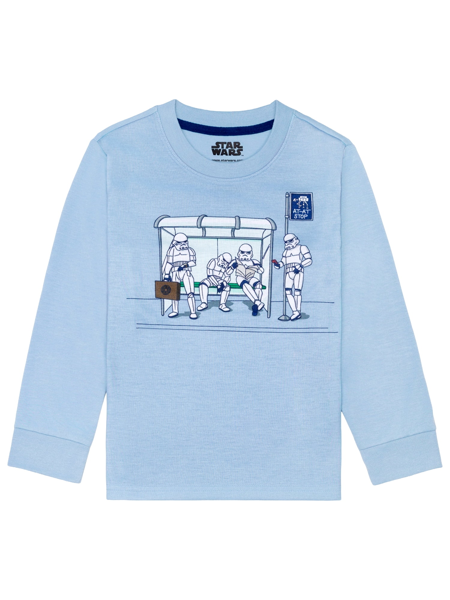 Star Wars Boys Tween Long Sleeve Top and Short Pajama Set, 2-Piece, Sizes 4-12