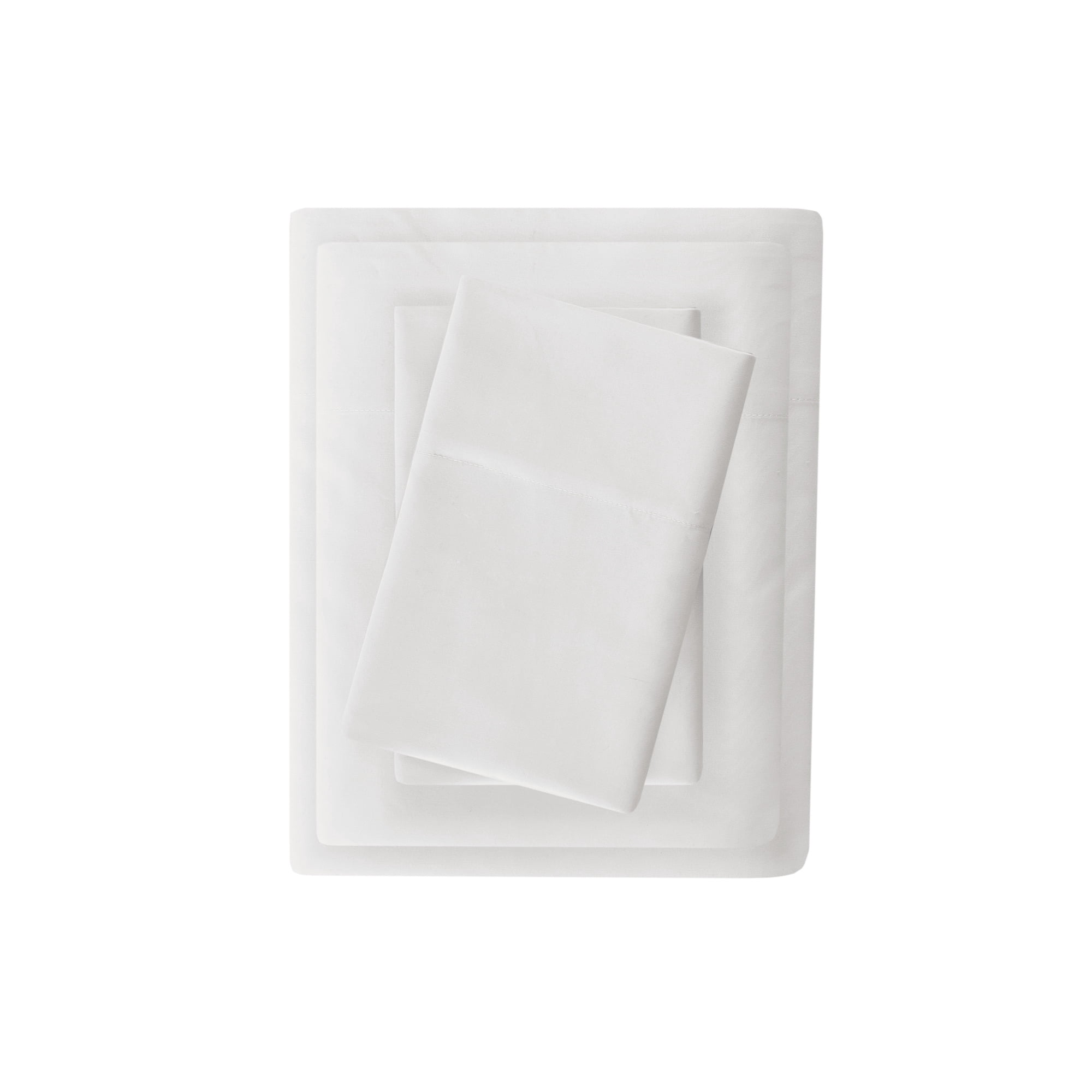 Comfort Classics 4 PC White Luxurious Brushed Microfiber Deep Pocket Sheet Set, Full
