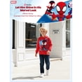 thumbnail image 7 of Marvel Spider-Man Boys Hoodies Miles Morales Red Graphic Pullover Tops Christmas Sweatshirts Toddlers Kids 3-4T, 7 of 7
