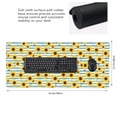 thumbnail image 2 of Hirioo Blue White Striped Sunflower A for Mouse Pad ,Anti-Slip Base, Durable Stitched Edges, Perfect for Gaming, Office, and Home Use,16x35.5in, 2 of 9