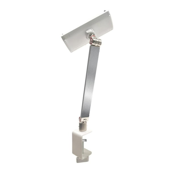 Soporte de escritorio para tableta, práctico y resistente, ajustable. Plateado