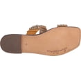 thumbnail image 4 of Sam Edelman Ezel Golden Yellow Squared Open Toe Embellished Slip On Flat Sandals (Golden Yellow, 5), 4 of 6