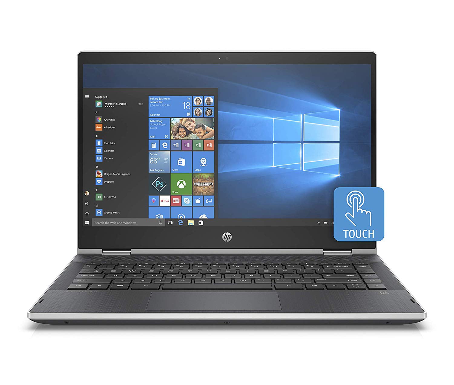 HP Pavilion X360 14-Inch Convertible Touchscreen Laptop, 8th Gen Intel