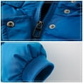 thumbnail image 6 of PINQI Kids Snap Buttons Zip up down Jackets Lightweight Winter Outdoor Windproof Hooded Puffer Coats Boys Girls Warm Outwear, 6 of 9