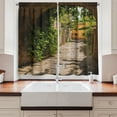 thumbnail image 2 of Ambesonne European Kitchen Curtains, Old Street of Tuscany, 55"x39", Multicolor, 2 of 3