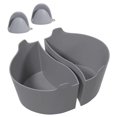 thumbnail image 1 of 2 Pcs Séparateurs Réutilisables en Silicone pour Mijoteuse de 6-7-8 QT avec 2 Clips à Main, Plastique de Remplacement, 1 of 8