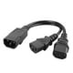 thumbnail image 3 of PVC Y-Cable IEC320-C14 a 2C13 Cable de alimentación a Montaje de doble clavija, 3 of 9
