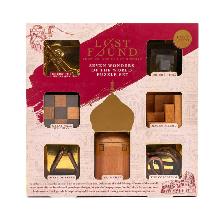 Professor Puzzle: Seven Wonders of the World Puzzle Set - 3D