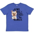 thumbnail image 3 of Inktastic A Girl Who Loves Her Yorkie Youth T-Shirt, 3 of 5