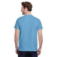 thumbnail image 4 of Gildan Men’s Short Sleeve Crew T-Shirt of 100 Ultra Cotton - Soft, Classic Fit Tee - Carolina Blue, S, 4 of 5