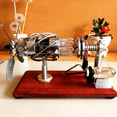 thumbnail image 5 of 16-Cylinder Swash Plate Hot Air Stirling Engine Model Kit – Desktop Mechanical Engine for Adult Physics Demonstration, 5 of 9
