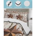 thumbnail image 4 of Quilts Full Size, Texas Star Grey Wooden Soft Comforter Bedding Set for Bed, Farmhouse Berry Countryside Lightweight Quilted Bedspread with Pillow Cover(2 Pieces) for All Season, 78x90 Inch, 4 of 6