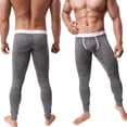 thumbnail image 4 of Pantalones de otoño e invierno para hombre, con forma de U, finos y sexys, cálidos, para jóvenes, de moda, para pijama, 4 of 6