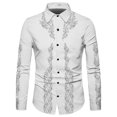 thumbnail image 1 of Camisas sociales de lujo y moda para hombre, camisas con solapa y botones, blusas casuales con estampado de estilo occidental, cárdigan de graduación para hombre de talla grande, 1 of 6