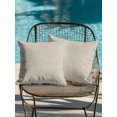 thumbnail image 4 of Outdoor Pillows Waterproof, Beige Bedding Throw Pillows with Insert for Couch Sofa Bed, Rustic Farmhouse Solid Color 16x16 Inch Pillowcases Decorative Camping Patio Pillow Set of 2, 4 of 8