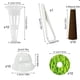 thumbnail image 2 of Juego de 10 cestas de cultivo hidropónico, incluye: cesta de cultivo, tapón de germinación, pegatinas, pinzas, cesta de cultivo hidropónico de plástico., 2 of 6