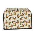 thumbnail image 2 of Yiaed Boho Chicken Print Two Slice Bread Machine Cover, Universal Size Kitchen Appliance Cover for Bread Machine,Bread Machine Cover, 2 of 7