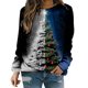 thumbnail image 1 of Sudadera de cuello redondo transpirable cómoda de manga larga con estampado de moda para mujer Fridja  bvmnju6623, 1 of 5