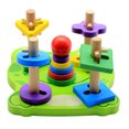 thumbnail image 2 of Jouets Éducatifs en Bois pour Animaux Dreampark en Forme de Bois pour l'Appariement et le Tri des Couleurs, 2 of 8